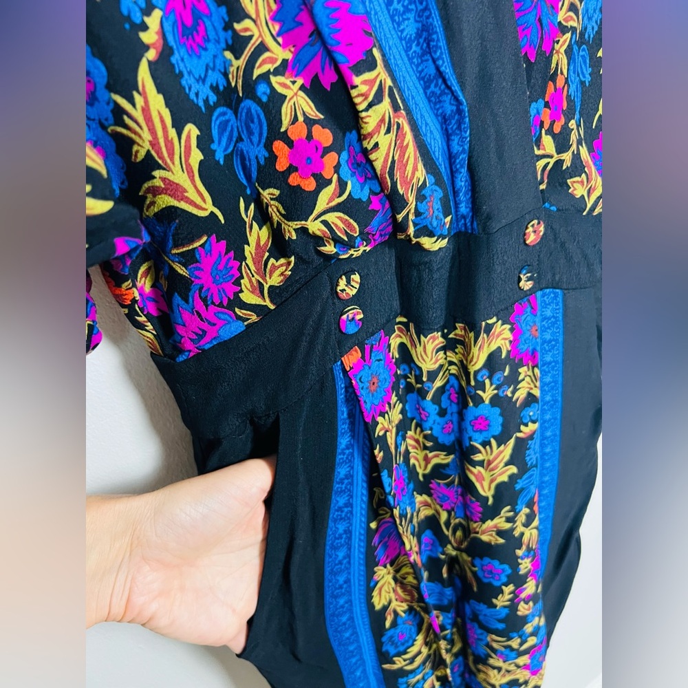 Anthropologie ETT:TWA Scarf Print Jumpsuit – Size 6 - Picture 4 of 16